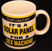 IT'S NOT A BALD SPOT Its a SOLAR PANEL Coffee Mug